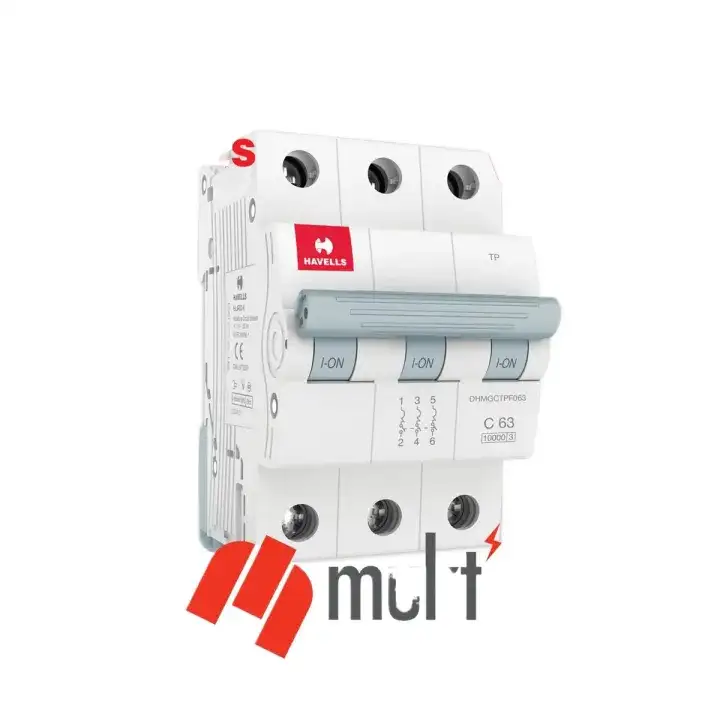 HAVELLS MCB TP 6A 10kA Miniature Circuit Breaker Three Pole 3P