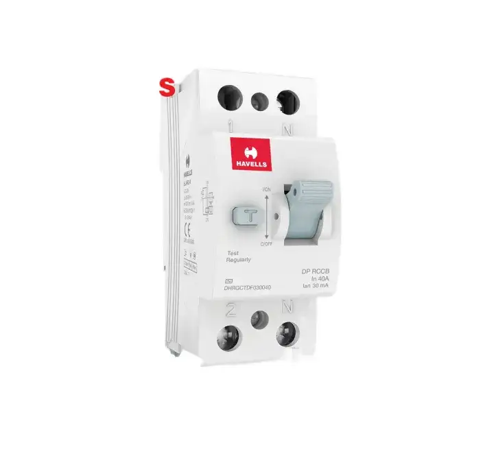 HAVELLS RCCB 32A 30mA 10kA DP Double Pole Residual Current Circuit Breaker 2P Earth Leakage Breaker