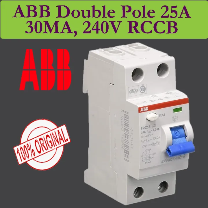 ABB RCCB circuit breaker original made in Italy30MA DP C16A+25A+40A+63A