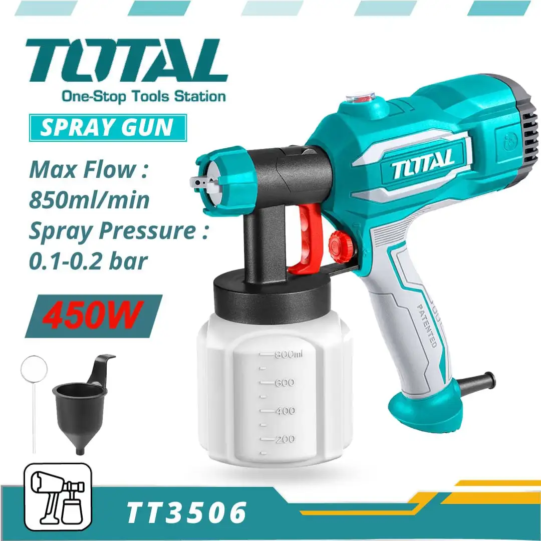 TOTAL Spray Gun 450W - 800ml TT3506