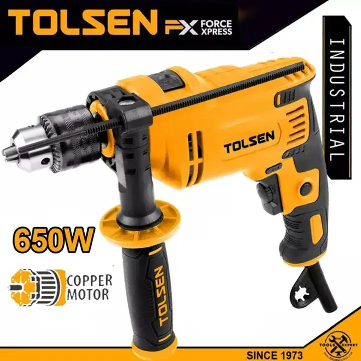 TOLSEN 650W Impact Drill Hammer 13mm Industrial FX Series Model: 79501 ( New 79504