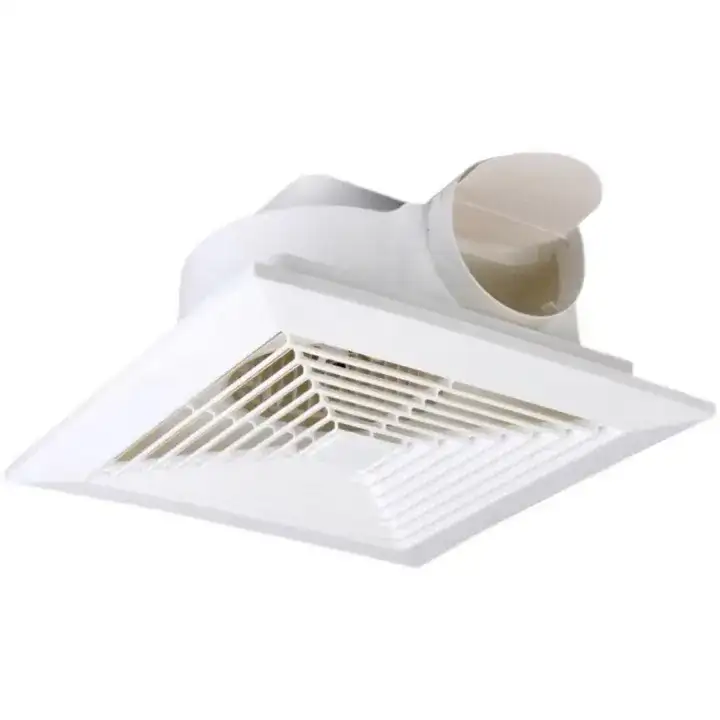 National Deluxe 8 Inch Ceiling Exhaust Fan White PVC Ventilation Kitchen Bath Office 8"