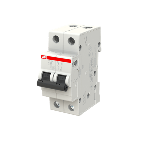 ABB Original made in GermanC6A+10A+16A+20A+32A+40A+63A MCB DP 2P Miniature Circuit Breaker Two Pole