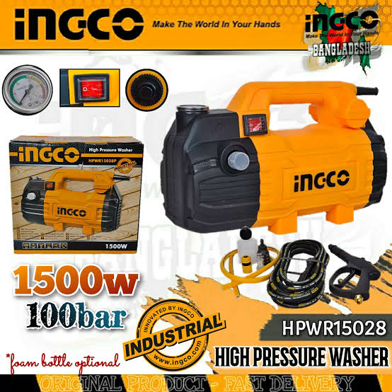INGCO 1500w High Pressure Washer