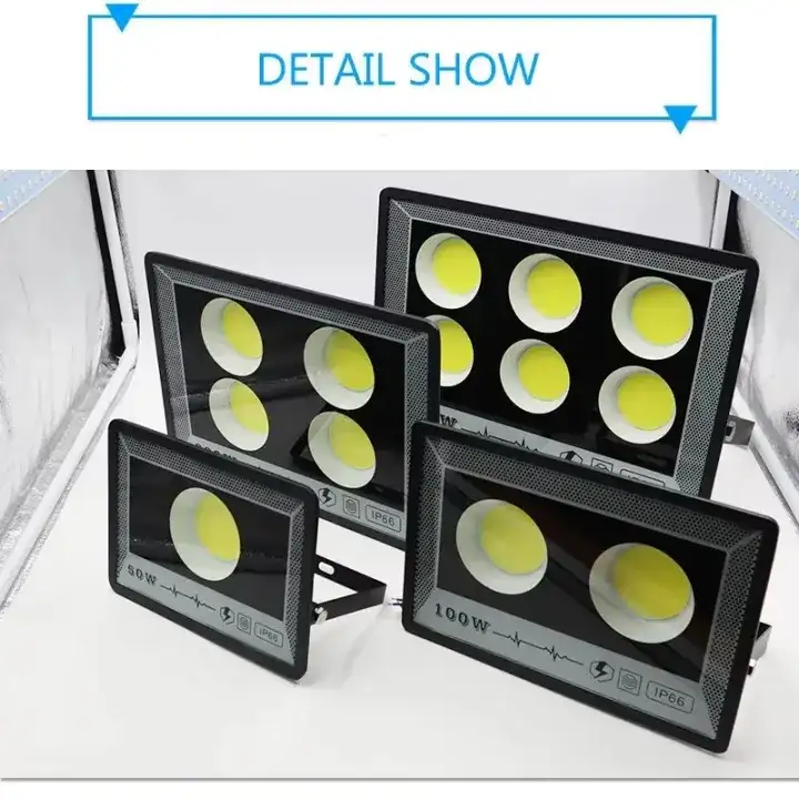 Led Flood Light COLD WARM 500W 400W 300W 200W 100W 50W30w20w10w AC 220V Outdoor Wall Floodlight Spotlight IP66 Waterproof LED