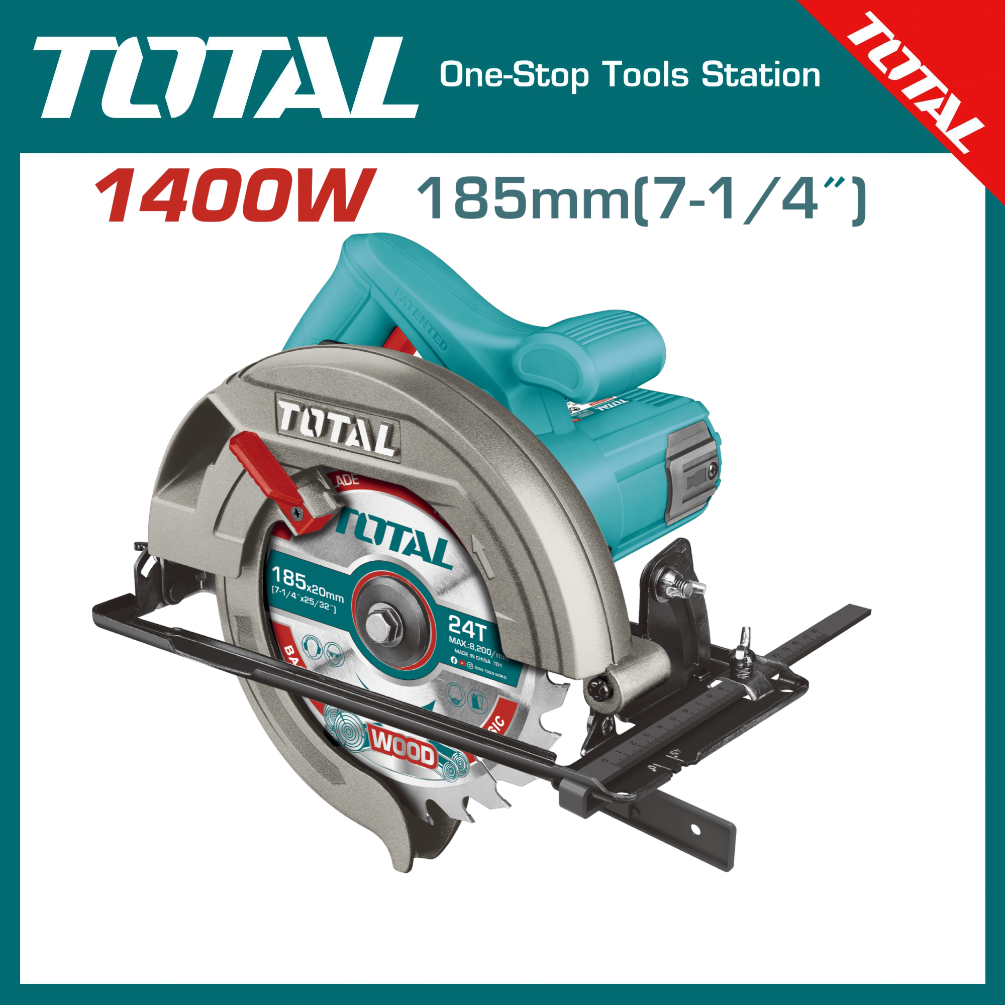 TOTAL TS11418526 Circular Saw1400w