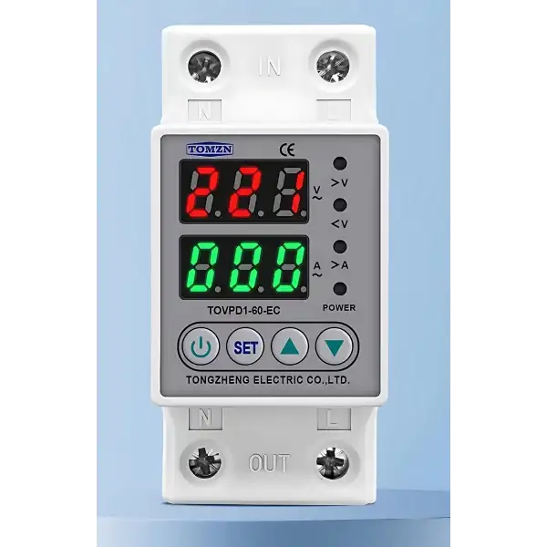 TOVPD1-60-EC Digital Adjustable Over & Under Voltage Protector