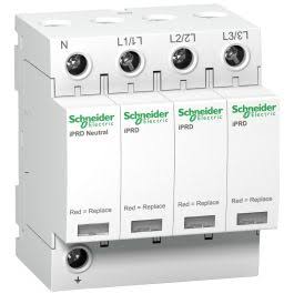 20KA,40kA+63kA+ 3P+N, 1.4KV, Type-2, Surge Arrester With Pluggable Cartridge (SPD) - Schneider