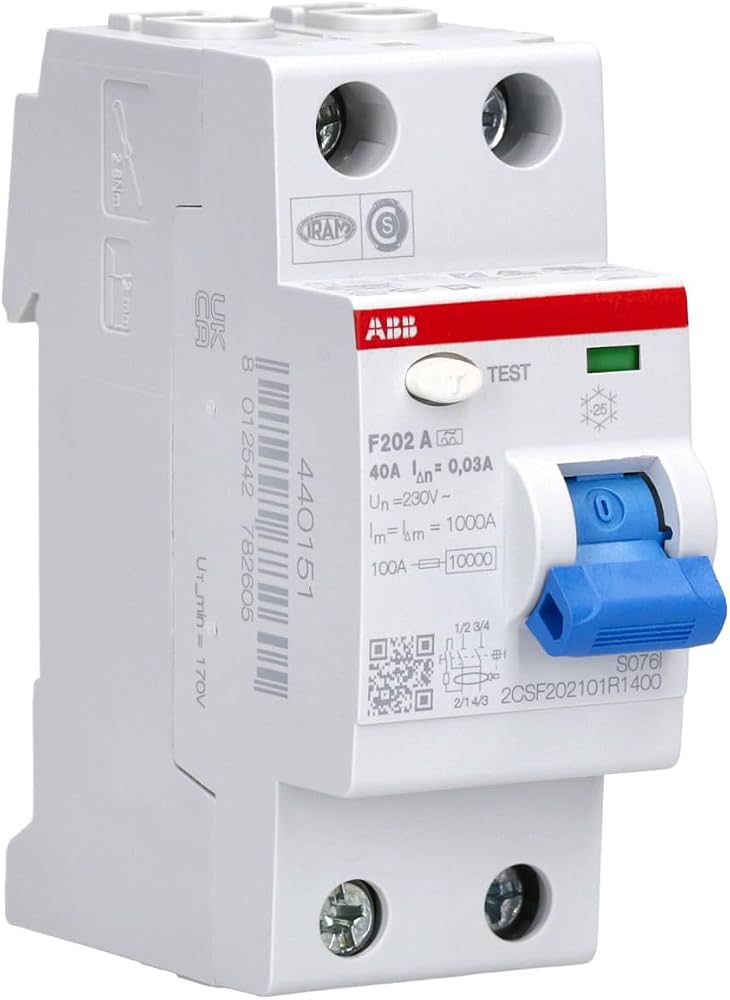 ABB RCCB made in Italy 100% originalResidual current circuit breaker 2-pole, 25A40A63A...