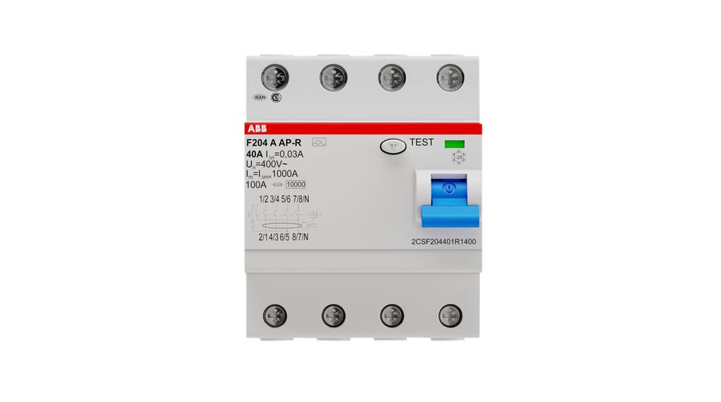 2CSF204401R1400 | ABB RCCB made in Italy 100% original Circuit Breaker 25A+40A+63A Distrelec