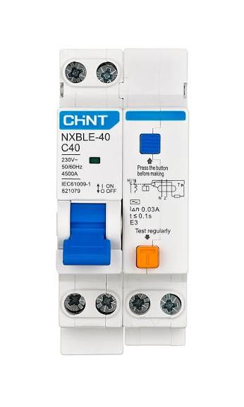 CHINT RCBO C40A+63A (Best Quality) Safety Protection Device Circuit Breaker NXBLE-32