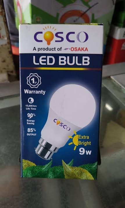 LED Bulb Heavy Duty COSCO 9 Watt Light -OSAKA(1 Year Warranty)