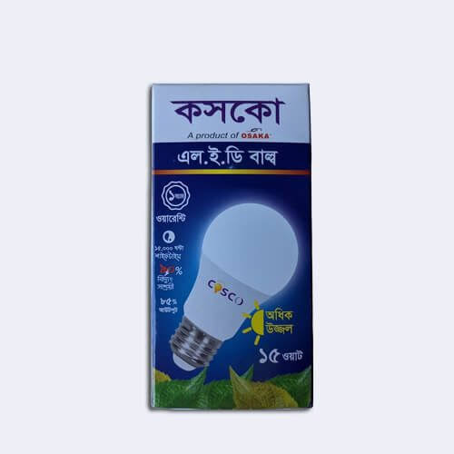 LED Bulb Heavy Duty COSCO 15 Watt Light -OSAKA(1 Year Warranty)