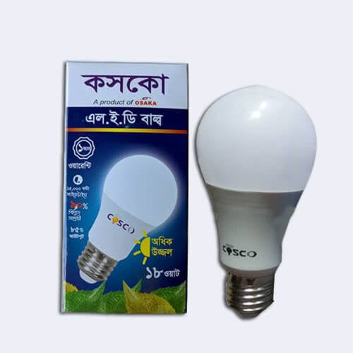 LED Bulb Heavy Duty COSCO 18Watt Light -OSAKA(1 Year Warranty)